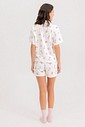 Pijama Feminino Manga Curta Americano Com Shorts