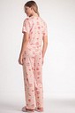 Pijama Feminino Manga Curta Com Calça