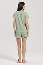 Pijama Feminino Manga Curta Com Shorts