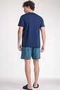 Pijama Masculino Manga Curta Com Bermuda
