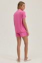 Pijama Feminino Manga Curta Americano Com Shorts
