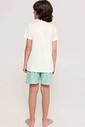 Pijama Masculino Infantil Manga Curta Com Bermuda