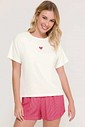 Pijama Feminino Manga Curta com Shorts
