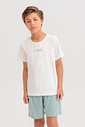 Pijama Masculino Infantil Manga Curta Com Bermuda