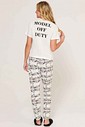 Pijama Feminino Manga Curta Com Calça