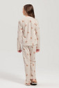 Pijama Feminino Infantil Manga Longa Com Calça