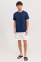 Pijama Masculino Manga Curta Com Bermuda
