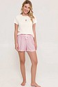 Pijama Feminino Manga Curta com Shorts
