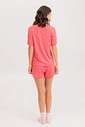 Pijama Feminino Manga Curta Com Shorts