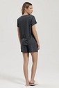 Pijama Feminino Manga Curta Com Shorts