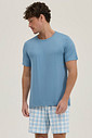 Pijama Masculino Manga Curta Com Bermuda Pijama Masculino Manga Curta Com Bermuda
