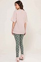 Pijama Manga Curta com Legging Feminino