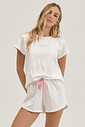Pijama Feminino Manga Curta Com Shorts Pijama Feminino Manga Curta Com Shorts
