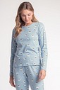 Pijama Feminino Manga Longa Com Calça