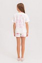 Pijama Infantil Feminino Manga Curta Com Shorts