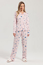 Pijama Feminino Manga Longa Americano Com Calça Pijama Feminino Manga Longa Americano Com Calça