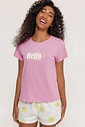 Pijama Feminino Manga Curta com Shorts