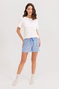 Pijama Feminino Manga Curta Com Shorts
