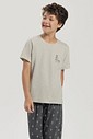 Pijama Masculino Infantil Manga Curta com Calça
