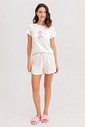 Pijama Feminino Manga Curta Com Shorts