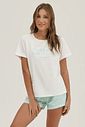 Pijama Feminino Manga Curta Com Shorts Pijama Feminino Manga Curta Com Shorts