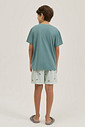 Pijama Masculino Infantil Manga Curta Com Bermuda Pijama Masculino Infantil Manga Curta Com Bermuda