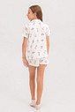 Pijama Infantil Feminino Manga Curta Americano Com Shorts