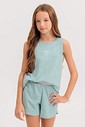 Pijama Infantil Feminino Regata Com Shorts