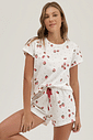 Pijama Feminino Manga Curta Com Shorts Pijama Feminino Manga Curta Com Shorts