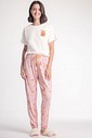 Pijama Feminino Manga Curta Com Calça