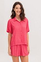 Pijama Feminino Manga Curta Americano Com Shorts