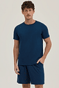 Pijama Masculino Manga Curta Com Bermuda