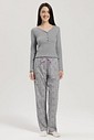 Pijama Feminino Manga Longa Com Calça