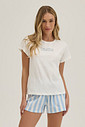 Pijama Feminino Manga Curta Com Shorts Pijama Feminino Manga Curta Com Shorts