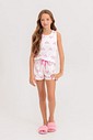 Pijama Infantil Feminino Regata Com Shorts