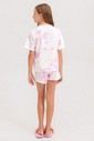 Pijama Infantil Feminino Manga Curta Com Shorts