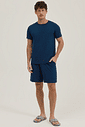 Pijama Masculino Manga Curta Com Bermuda