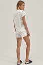 Pijama Feminino Manga Curta Com Shorts