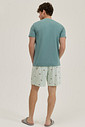 Pijama Masculino Manga Curta Com Bermuda