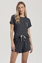 Pijama Feminino Manga Curta Com Shorts
