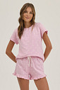 Pijama Feminino Manga Curta Com Shorts Pijama Feminino Manga Curta Com Shorts