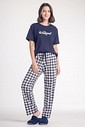 Pijama Feminino Manga Curta Com Calça