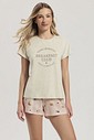 Pijama Feminino Manga Curta com Shorts