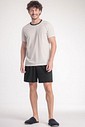 Pijama Masculino Manga Curta Com Bermuda