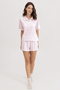 Pijama Feminino Manga Curta Americano com Shorts