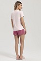 Pijama Feminino Manga Curta Com Shorts