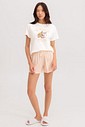 Pijama Feminino Manga Curta Com Shorts
