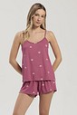 Pijama Feminino Alça Com Shorts