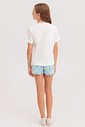 Pijama Infantil Feminino Manga Curta Com Shorts