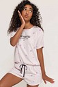 Pijama Feminino Manga Curta com Shorts